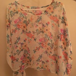loose floral shirt
